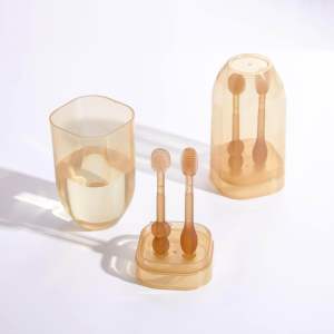 Set Rơ lưới và bàn chải đánh răng Silicon cho bé - Có hộp