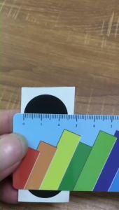 Ntag215 Đen 25mm Thẻ NFC Nhãn Dán Nhãn RFID Dính Cho Điện Thoại Thẻ Thông Minh ISO14443A Tương Thích Với Tần Số 1356 MHz