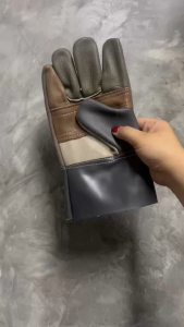 ถุงมือหนัง ฝ่ามือหนา2 มิล รุ่น A51001 ( จำนวน 1 คู่ ) ฝ่ามือหนังเเท้หน้าต่อหนา 2 มิล