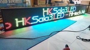 Running Text RGB Full Colour 40x300Cm Wifi Outdoor