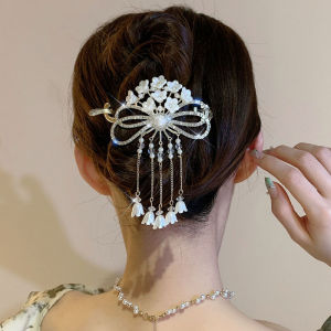 Bell Orchid Tassel Hair Clip Korean Fashion Elegant Hairpin HairClip Women Hair Accessories for Girls