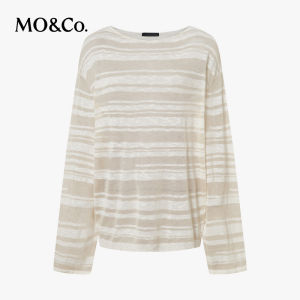 MO&Co. | Summer New Arrival Tencel and Wool Blend Knitted Shirt