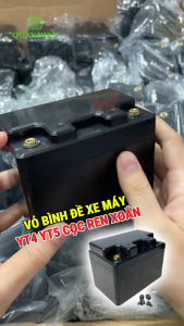 Vỏ Bình Đề Xe Máy YT4 YT5 YT7 Cọc Ren Xoắn Nhựa ABS Chuẩn Kích Thước Ắc Quy Xe Máy - Linh Kiện Quỳnh Diễn
