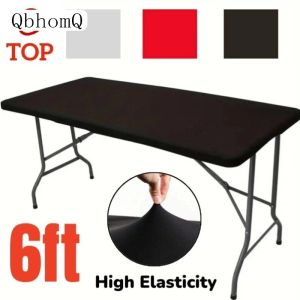 QbhomQ Covers For Furniture Top Table Cloth Spandex Folding Lifetime Table Cloth 4ft 6ft Strechable Table Cloth