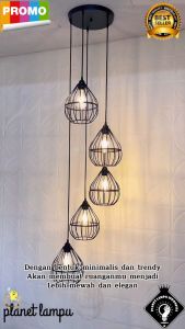 Lampu Gantung Hias Minimalis Modern Clasik 5 in 1