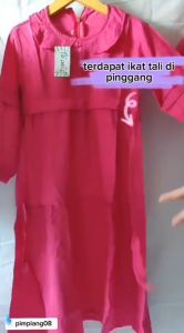 Pakaian Muslim Anak Perempuan Usia 3-12 Tahun: Gamis Katun Linen Free Hijab