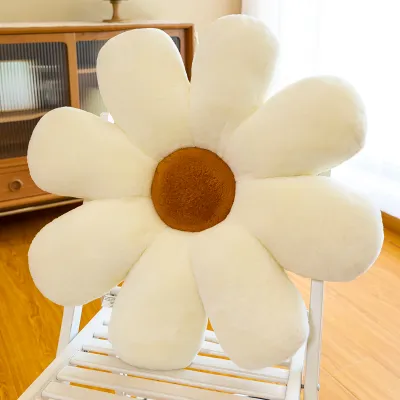 Cute Flower Seat Cushion Tatami Mat Office Sitting Pad Car Use Assorted Colors Modern Simple Style Plush Material Home Decor