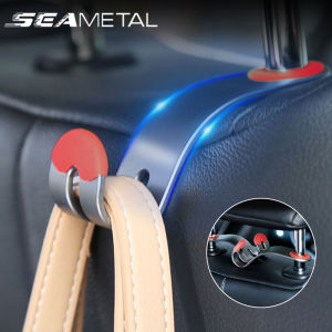 30KG Load Car Seat Back Hook Alloy Auto Headrest Hook Universal Interior Storage Hook Hanging Heavy Object