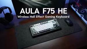 AULA | AULA F75 HE Tri-Mode Wireless Magnetic Switch Keyboard 75% Hot Swap 8K Polling Hall Effect RGB 4000mAh Rapid Trigger Low Latency