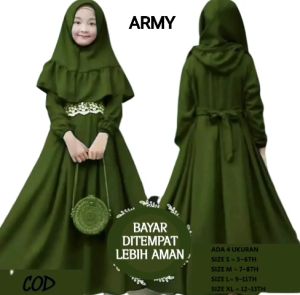 Gamis anak terlaris / busana muslim / nayla kids / untuk anak 5-6th 7-8th 9-11th 12-14th