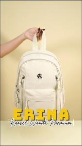 AOLONG ERINA 0270# - Ransel Terbaru Ransel Trendy Bahan Parasut Crinkle Anti Air Bisa COD