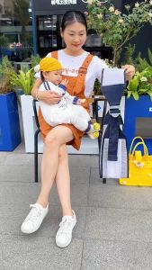 Địu trẻ em sơ sinh nhiều tư thế vải lưới mềm mát gọn nhẹ dễ dàng sử dụng