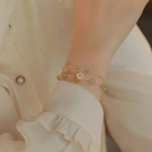 IVY Double Small Flower Bracelet Women Summer Niche Ins Best Friend Accessory Elegant High-end Gift