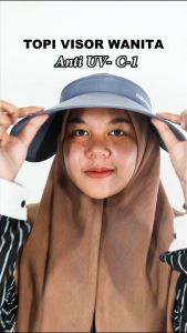 RUIMO Topi Wanita Visor Anti UV UPF matahari / Topi Olahraga Outdoor C-1