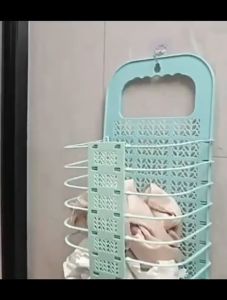 FLORA KERANJANG KANTONG LAUNDRY LIPAT KERANJANG BAJU CUCIAN FREE LEM PEREKAT PORTABLE MULTIFUNGSI