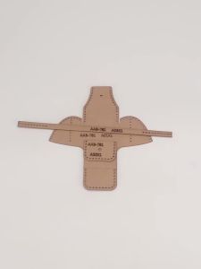 1set DIY Template Kraft Paper Mold Drawing Stencil for Making Leather Coin Purse Manual Sewing Leather Cut Bag Mold