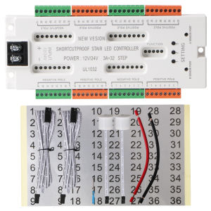 Bộ Điều Khiển Cảm Biến Chuyển Động LED DC12V/24V 32 Kênh Đèn Ngủ Cầu Thang Ngăn Chặn Ngắn Mạch Đèn Thang Bộ Điều Khiển RGB
