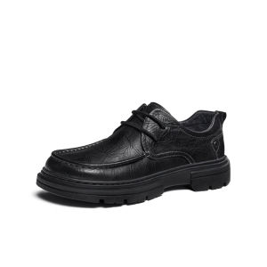 CAMEL | Comfortable Vintage Thick Sole Leather Work Shoes