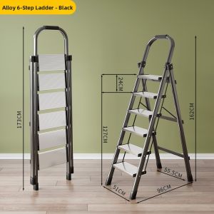 Foldable Adjustable Heavy-duty Step Ladder 4 Steps