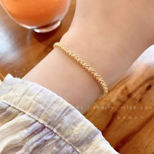 Handwoven Hand Rope Bracelet 18K Gold Plated Non-fading New Chinese Red Black Hand Rope 2024 New Model Fashion Jewelry