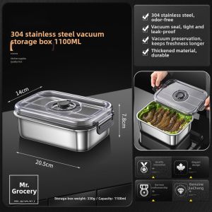 Vacuum Stainless Steel Food Grade Storage Box