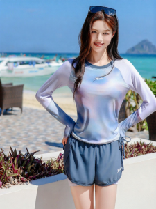 XTEP | Long Sleeve Concealing Two-Piece Swimsuit
