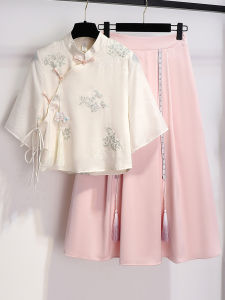 LANQIONG | Chinese Style Cheongsam Set Summer New and Young Designs