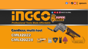 INGCO 20V CORDLESS MULTI-TOOL | CMLI20228 CMLI2022