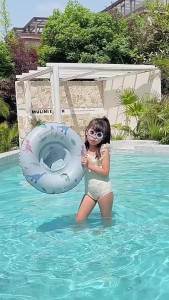 1Pcs Swim Tube Pool Float Inflatable Swim Ring For Summer Beach Water Play Swimming Seat Ring 