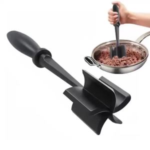 Meat Mixer Kitchen Handheld Meat Chopper Cooking Scraper Meat Chopper Stirring Shovel For Hamburger Meat Ground Beef Smasher