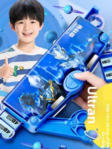 MONLEYTA | Hộp đựng bút chì tự động đa năng cho bé trai mẫu giáo hộp đựng đồ dùng học tập có mật khẩu hộp đựng đồ chơi trẻ em