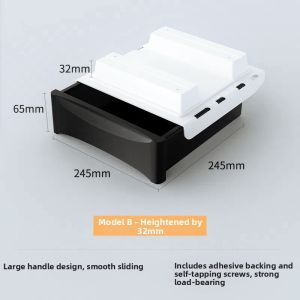 Under Desk Drawer Style Storage Box