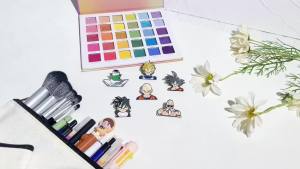 Bandai | Dragon Ball Anime Brooch - Kawaii Goku Vegeta Gohan Pattern Japanese Cartoon Character Pin Small Gift Anime Peripherals