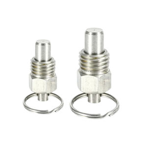 2PCS Stainless Steel Short Style Knob Plunger Spring Pin Pull Pin Indexing Positioning Self-locking Pull Pin