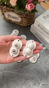 4Pcs Self Adhesive Caster Wheels Stainless Steel Nylon 360 Degree Rotation Paste Swivel Wheels Sticky Pulley for Furniture