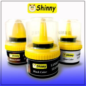 SHINNY ครีมขัดเคลือบเงา รองเท้าหนัง แท้+เทียม แถมด้ามจับฟองน้ำ สะดวก ใช้ง่าย ไม่เปลื้อนมือ