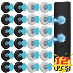 12 cái nam châm mạnh móc gắn tường chống mất nam châm lưu trữ chủ sở hữu Miếng Dán Tủ lạnh điều khiển từ xa đồ sắp xếp gia dụng móc