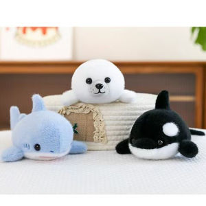 Đồ Chơi Gấu Cá Mập Dễ Thương Đồ Chơi Chó Bướm PP Cotton Đồ Chơi Trẻ Em Đồ Chơi Động Vật Biển Đồ Chơi Cá Mập Mô Phỏng Đồ Chơi Chó Bướm