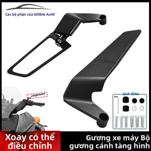 Có Thể Điều Chỉnh Tàng Hình Winglets Gương Xe Máy Bộ Dành Cho Xe YAMAHA MT03 MT07 MT09 MT10 XMAX KTM BMW S1000R-Nhôm CNC Chiếu Hậu Cánh Gương Phụ Kiện