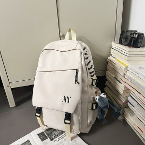 OUDENGPAI | Waterproof Backpack For Junior And High School Boys Trendy Luggage Bag With Double Shoulder Straps Modern Neutral Style Polyester Material