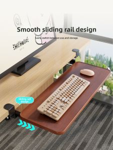 WUBUWEI | Sliding Desk Extension and Keyboard Tray Easy Install