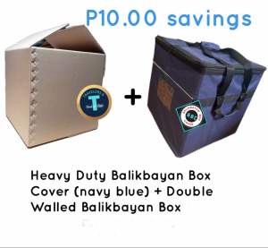 Heavy Duty Navy Blue Balikbayan Box Cover Plus Double Walled Balikbayan Box Your Luggage Alternative