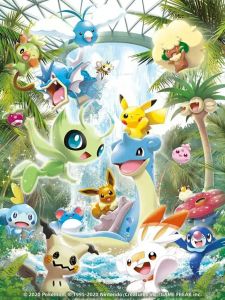 KAYOU | Pokemon Pikachu 5D Tự Làm Tranh Gắn Đá Bộ Anime Nhật Bản Hoạt Hình Tranh Thêu Chữ Thập Khảm Thêu Trang Trí Nhà Full Dán Khu Vực