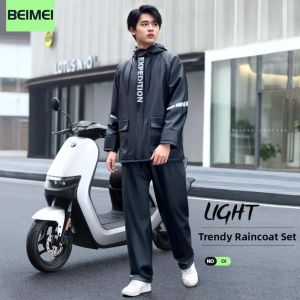Waterproof Motorcycle Raincoat and Pants Set for Women