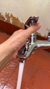 Vòi sen tắm nóng lạnh KENVIN - SV78KV bộ sen và vòi lavabo 2 chân mạ bằng đồng đúc nguyên khối mạ NIKEN sáng bóng sang trọng