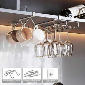 BANGJIE | Stainless Steel High-end Aesthetic Wall Mounting Cup Storage Rack