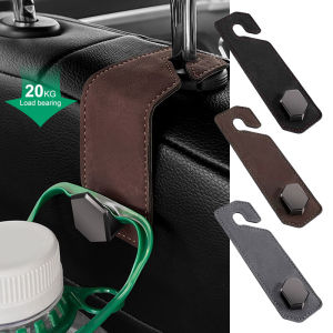 SEAMETAL Car Seat Headrest Hook Suede Metal Car Storage Hanger Hook Car Seat Back Hanging Holder Organizer Accessories