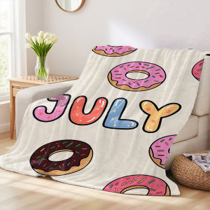 Beast Kingdom | July Donuts Flannel Blankets Are Suitable For Sofas Mens Room Decorations Thick And Warm Gifts For Teenagers