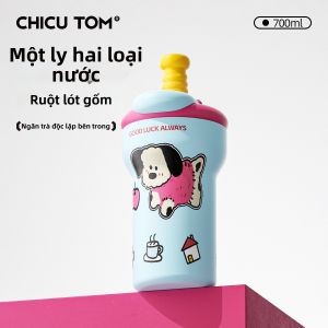 CHICU TOM | Bình giữ nhiệt lõi gốm có ống hút cho phụ nữ