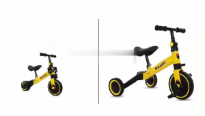 Kids Tricycle with Push Handle Front and Rear Basket Toddler Bike for 1-6 years Boys and Girls
